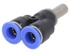 Conector Plug-in Y BLUELINE 0,95-15bar