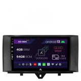 Navigatie Smart Fortwo (2010-2015), Android 13, A-Octacore 4GB RAM + 64GB ROM, 9 Inch - AD-BGA9004+AD-BGRKIT409