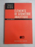 ELEMENTS DE GEOMETRIE ANALYTIQUE - N. EFIMOV