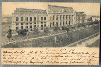 AX 258 CP VECHE -BUCURESTI - PALATUL JUSTITIEI -BUCURESCI - 1901 foto