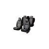 Set Huse Scaun Auto DYNAMIC GRI Textil Piele Ecologica Compatibile Airbag Universale Protectie