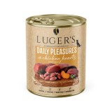 LUGER 039;S HRANA UMEDA CONSERVA CAINI CU INIMI DE PUI MORCOV 800G