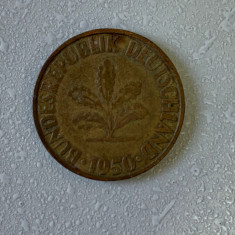 Moneda 10 PFENNIG - 1950 G - Germania - KM 108 (278)
