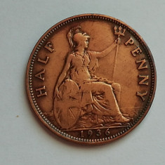 M3 C50 - Moneda foarte veche - Anglia - Half penny - 1936