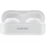 Cumpara ieftin Casti True Wireless Canyon TWS-1, Bluetooth, Waterproof IPX4, Alb