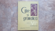 Citire si Gramatica - clasa a VI-a, scoli speciale de surzi, 1965 foto