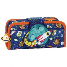 Penar necessaire Fun Time 2 in 1, cu o clapa, Tiger Family, motiv Rock-It Up