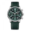 Ceas barbatesc Poedagar Cronograf Elegant Casual Data Indici Luminosi Nylon Verde