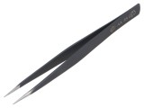 Pensetă PIERGIACOMI ESD 130mm cu v&acirc;rf c&acirc;rlig pentru lucrări de precizie
