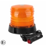 60 LED Lumina de avertizare Stroboscopica Girofar Lampa Magnetica Galben 100mm 12V 24V E9