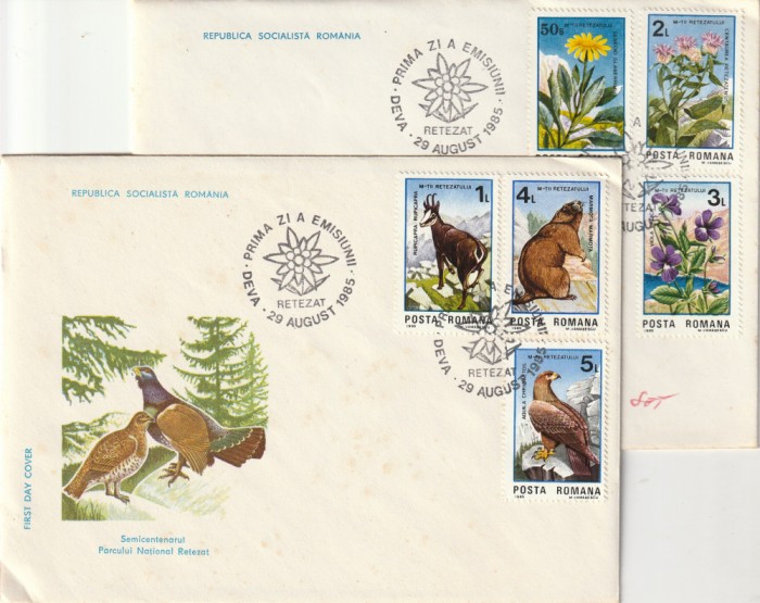 Romania FDC ,parcul Retezat,nr lista 1135.