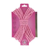 Fr&acirc;nghie OUCH! Bondage Rope, pentru jocuri erotice BDSM, lungime 10 metri, culoare roz