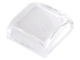 Capișon KP 17,4x17,4x7mm negru și transparent