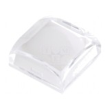 Capișon KP 17,4x17,4x7mm negru și transparent
