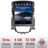 Navigatie tip Tesla Opel Astra J 2009-2017 radio gps internet 8Core 4G carplay android auto 4+32 kit-tesla-072+EDT-E42 CarStore Technology