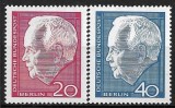 B2685 - Berlin-vest 1964 - Celebritati 2v,neuzat,perfecta stare, Nestampilat