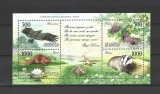 FLU 32- FLUTURI + FAUNA - BELARUS - BLOC NESTAMPILAT MNH