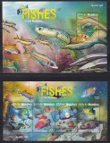 Maldive 2015 - Viața marină - Pești din Maldive, Bloc + Colita, F.RARE, MNH (vezi descrierea)