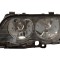 Far Bmw Seria 3 (E46), Sedan/Combi, 06.1998-09.2001, Combi, Sedan, partea Stanga, tip bec H7+H7+W5W; electric; reflector negru; cu soclu bec; cu moto