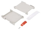 Carcasă pentru șină DIN ABS gri 101mm x 22,5mm x 80,5mm