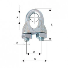 BRIDA FIXARE ZINCATA 3MM / 9X16MM foto