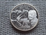 100 lei 1999, Expeditia Belgica, argint