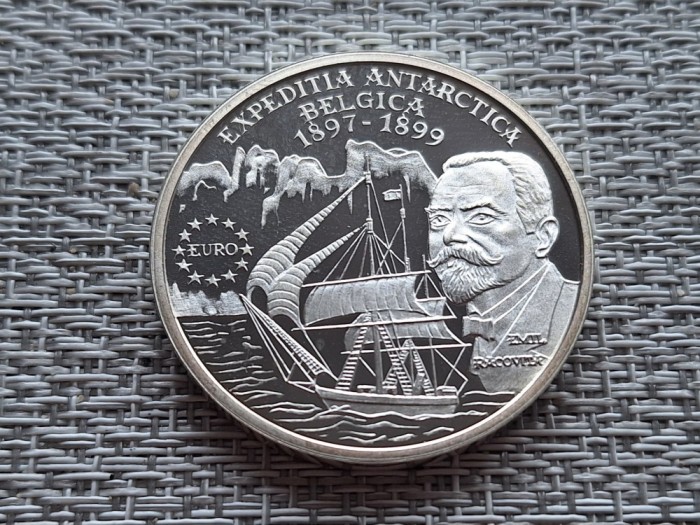 100 lei 1999, Expeditia Belgica, argint