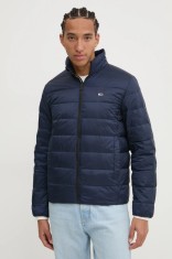 Tommy Jeans geaca de puf barbati, culoarea albastru marin, de tranzitie, DM0DM20658