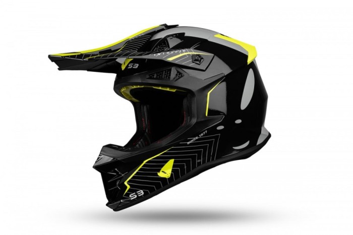 Casca enduro/ATV Ufo Intrepid, gri/negru/galben neon , marimea L Cod Produs: MX_NEW HE155L