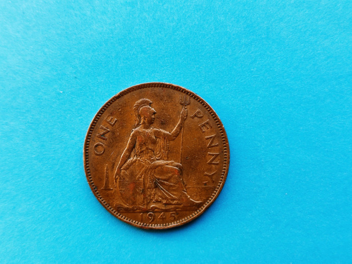 1 Penny 1945 Anglia-in realitate arata mai bine