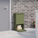 vidaXL Cutie de drop verde măsliniu 44x22x82 cm Oțel