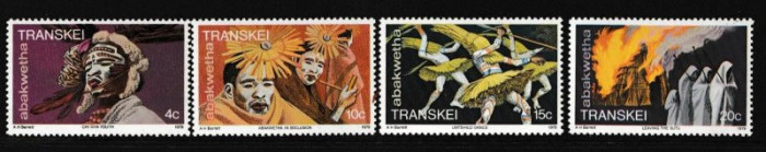 Transkei 1979 - Obiceiuri, traditii, Abakwetha, serie neuzata