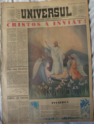 Ziarul Unievrsul, 2 Mai 1937, numar festiv de Pasti, director: Stelian Popescu foto