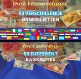 Pachet 50 bancnote străine diferite, necirculate - STERTER SET