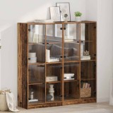 VidaXL Bufet 2 pcs Lemn Vechi 136 x 37 x 142 cm Lemn compozit 3402644