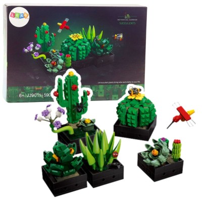 Set constructie cactusi, 25.5 x 17 x 5.5 cm, 590 piese, Lean 14245 foto