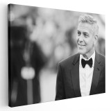 Tablou George Clooney actori celebri 1560 Tablou canvas pe panza CU RAMA 70x100 cm