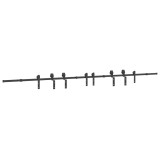 Cumpara ieftin Set feronerie pentru usi glisante, negru, 400 cm, otel