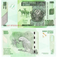 Congo Democratic 2022 - 1000 francs, necirculata