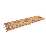 Joc Interactiv, Cyrax, Covor de Basket 90 x 20 cm, 1-4 Jucatori, +5 Ani, 6 Mingi Incluse, Maro