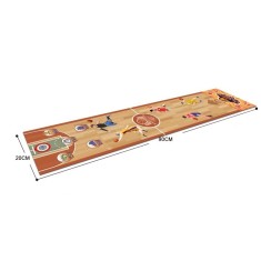 Joc Interactiv, Cyrax, Covor de Basket 90 x 20 cm, 1-4 Jucatori, +5 Ani, 6 Mingi Incluse, Maro foto