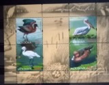 Moldova 2011 pasari pelican ,rațe , lopătar bloc nestampilat