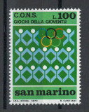 San Marino 1973 Mi 1028 - Jocuri sportive pentru tineret, Nestampilat