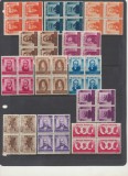 Romania 1942-43 Pentru Ardeleni + Avram Iancu + A. Muresanu blocuri de 4 MNH