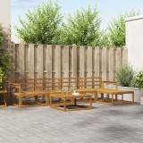 vidaXL Set de canapea 6 pcs natural Lemn Solid de Acacia 3367462