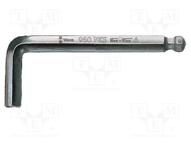 Cheie imbus WERA Hex-Plus sferic 4mm 80mm o&Aring;&pound;el