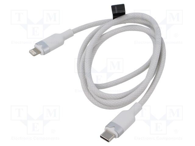 Cablu USB 2.0 VENTION Apple Lightning la USB C, 1m, nichelat