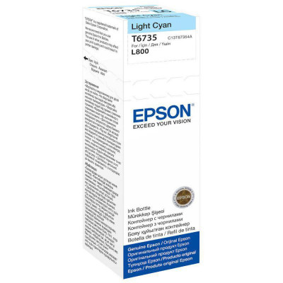 Epson t6735 light cyan inkjet bottle foto