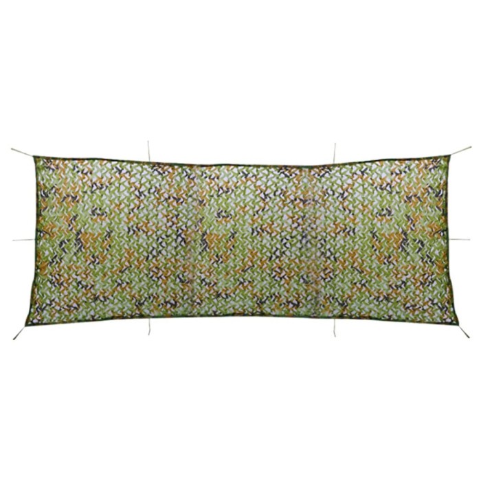 vidaXL Plasă de camuflaj cu geantă de depozitare, verde, 1,5x5 m