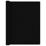 Covor Cort Camping Negru 250x400cm Polietilena HDPE Impermeabil Ocheti Fixare Taiere Usoara
